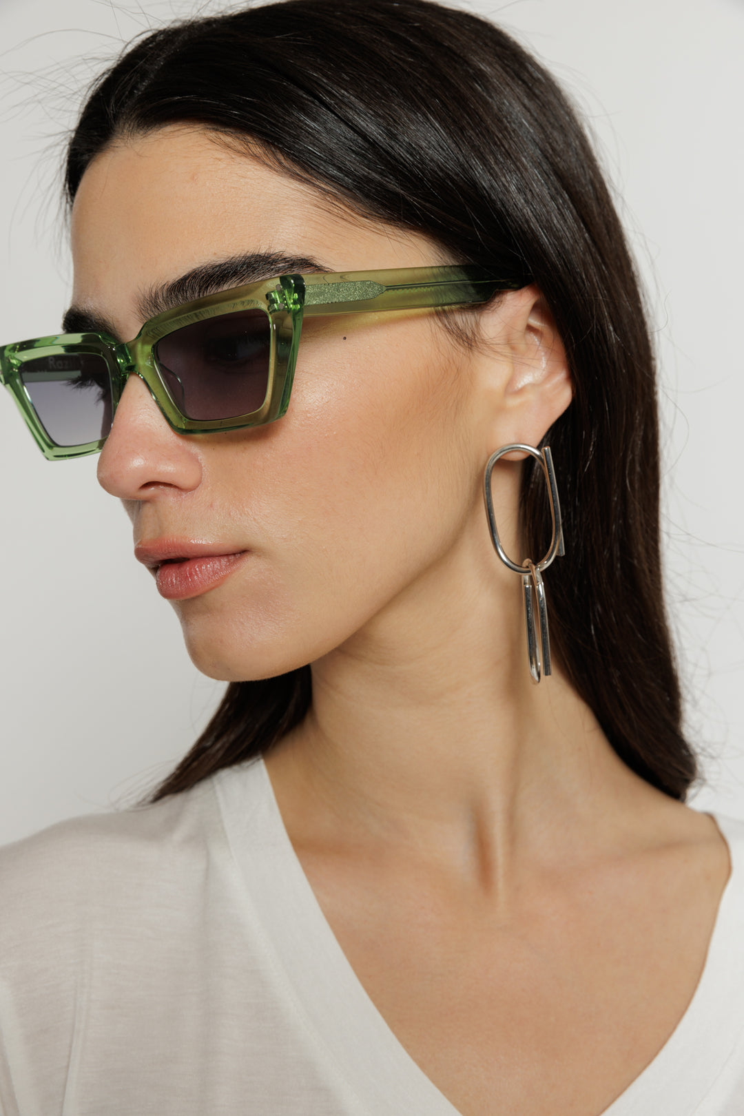 משקפי שמש Cat Eye Margot בצבע ירוק