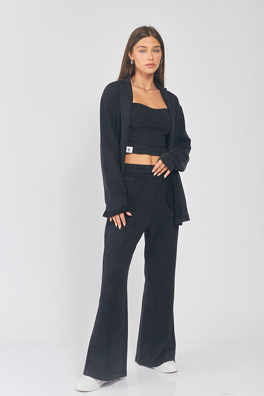 ג'קט ג'רזי Tailor בצבע שחור