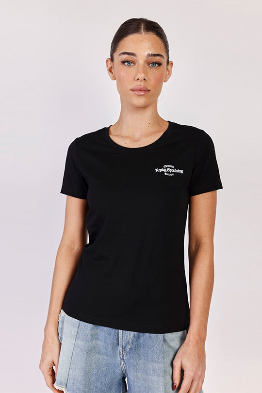 טי שירט קצרה Speed Shop בצבע שחור