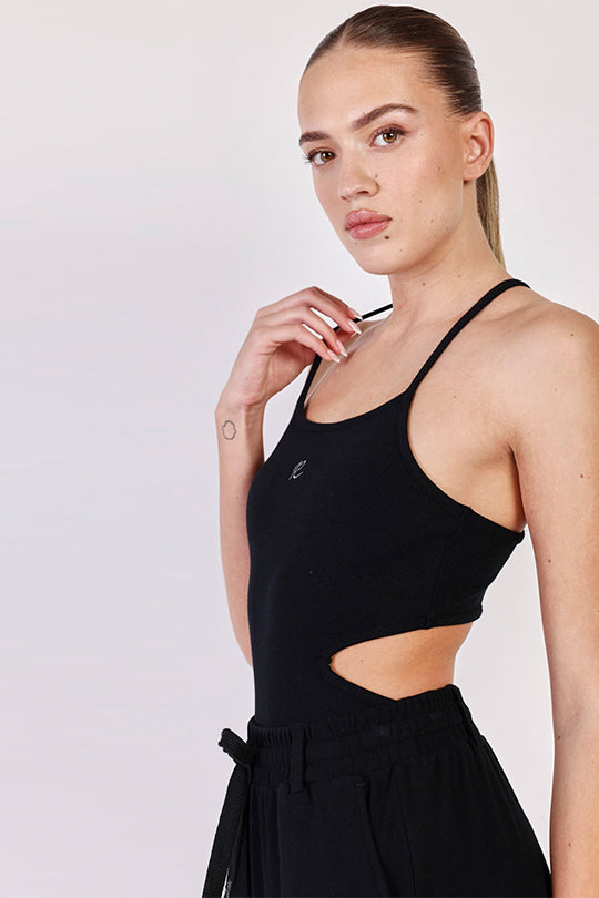 בגד גוף ריב Cutout נשים