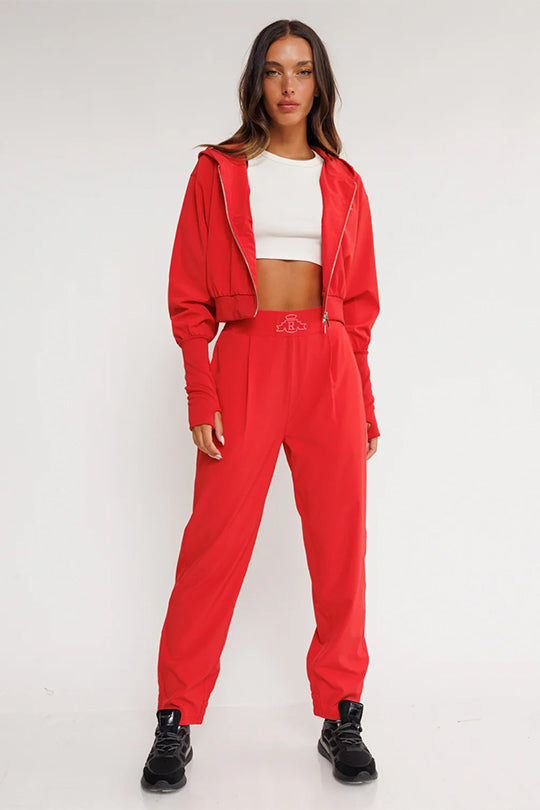 W 4WAY LONG PANTS 25173803P RED 33