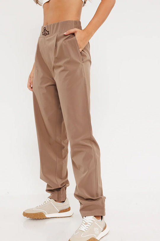 W 4WAY LONG PANTS 25173803P CAMEL 56