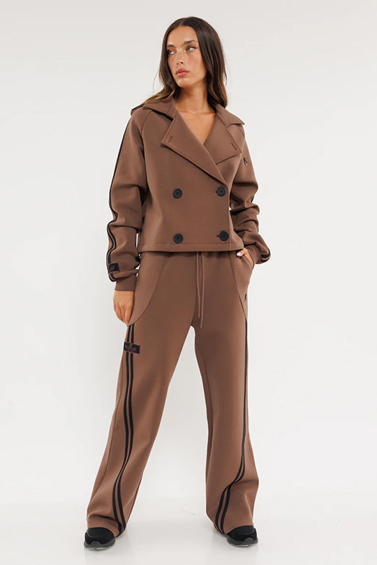 W INTERLOCK LONG PANTS 25173836P BROWN 56