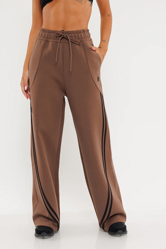 W INTERLOCK LONG PANTS 25173836P BROWN 56