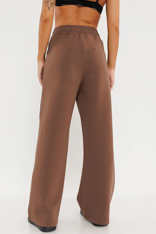 W INTERLOCK LONG PANTS 25173836P BROWN 56