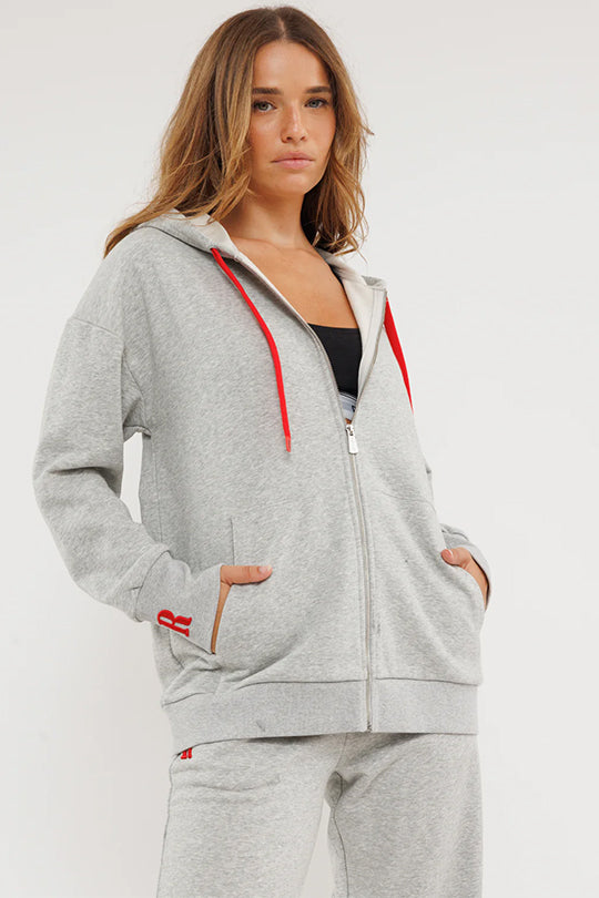 טי שירט  לנשים בצבע אפור