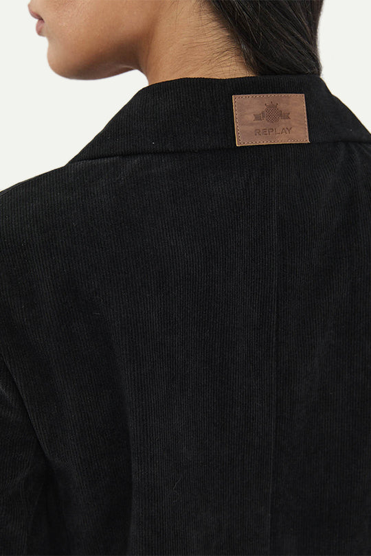 בלייזר קורדרוי בצבע שחור