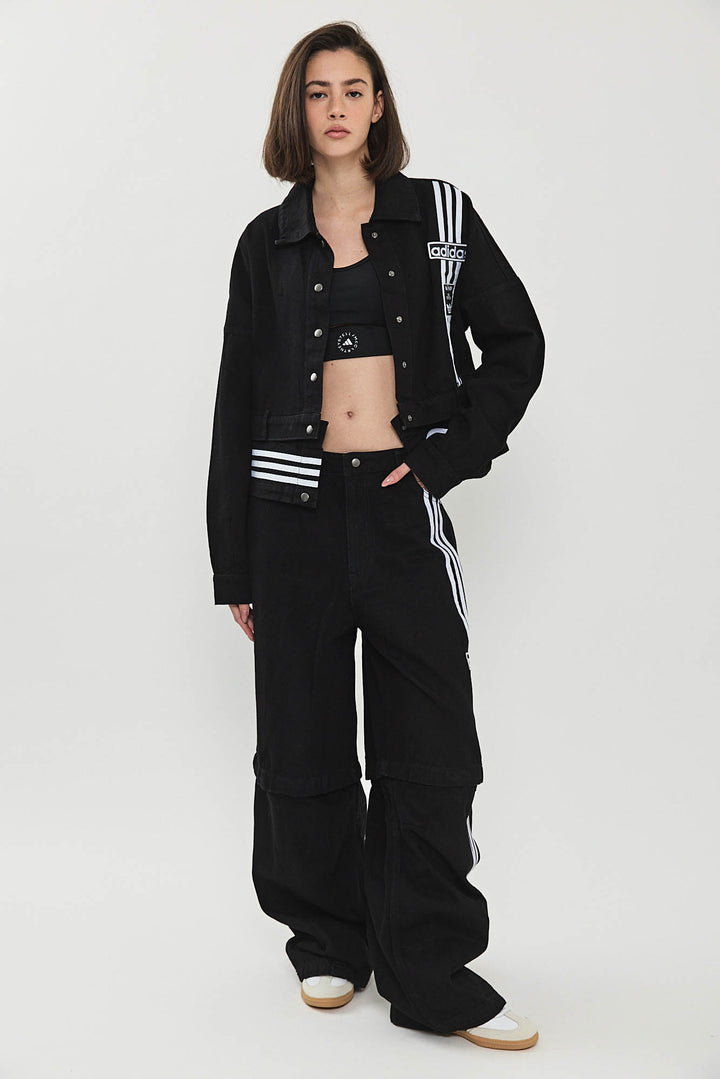מכנסי דנים מתפרקים TRUE BLACK DENIM בצבע שחור