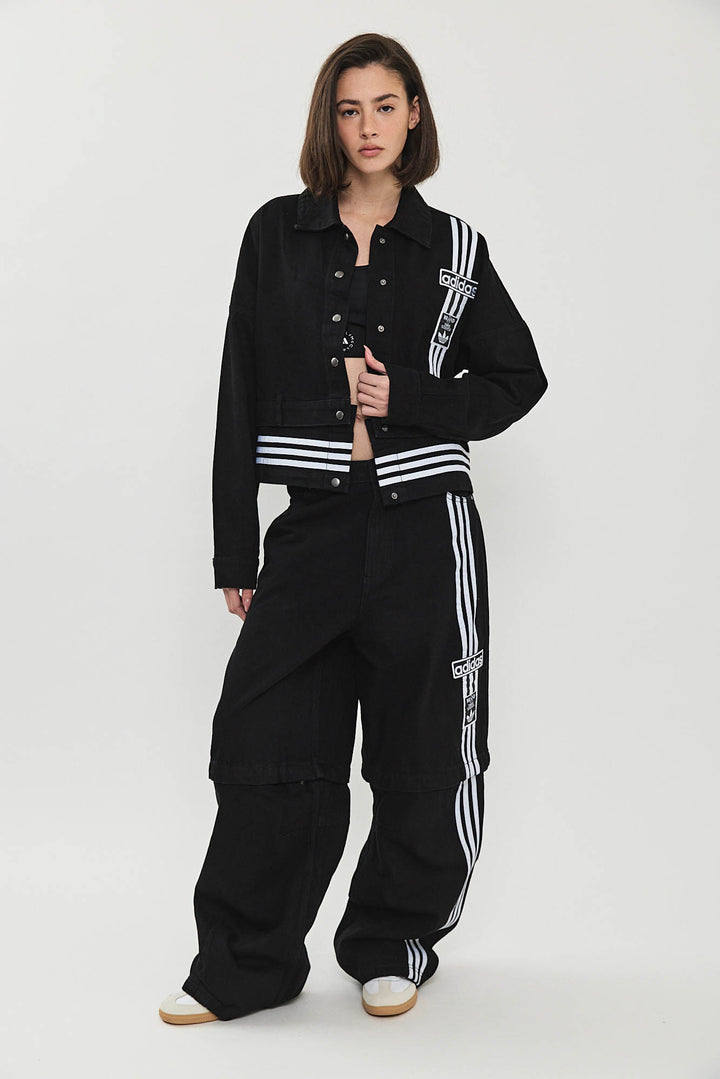 ג׳קט ג׳ינס DENIM TRACK בצבע שחור