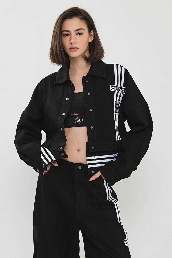 ג׳קט ג׳ינס DENIM TRACK בצבע שחור