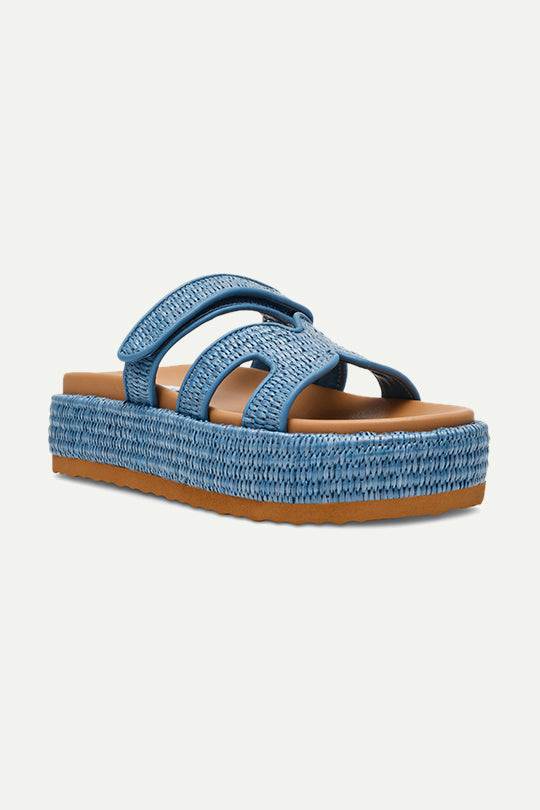 כפכפי פלטפורמה BIGMISSILE בצבע דנים