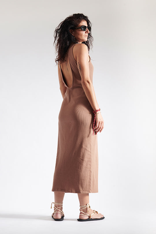 סנדלי Ze Flo עם שרוכים בצבע בז' וחום