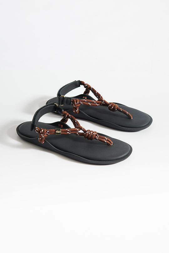 סנדלי Flowze Flo עם רצועה בצבע חום