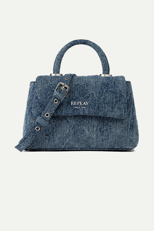 תיק צד עם רצועה בצבע דנים