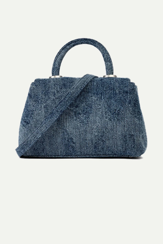 תיק צד עם רצועה בצבע דנים