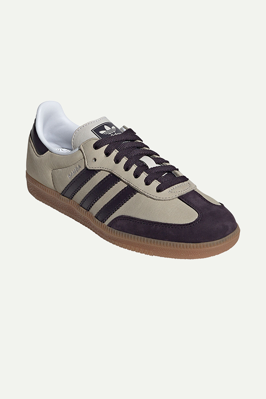 נעלי Samba Og בצבע בז'/סגול