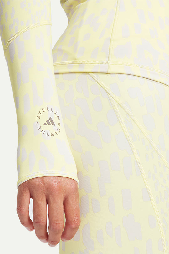 חולצת אימונים ארוכה Printy בצבע צהוב