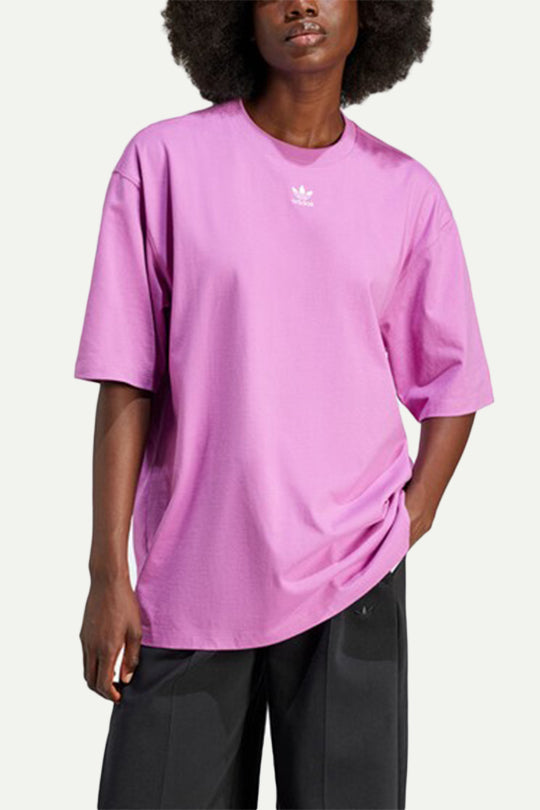 טי שירט קצרה Tee בצבע ורוד