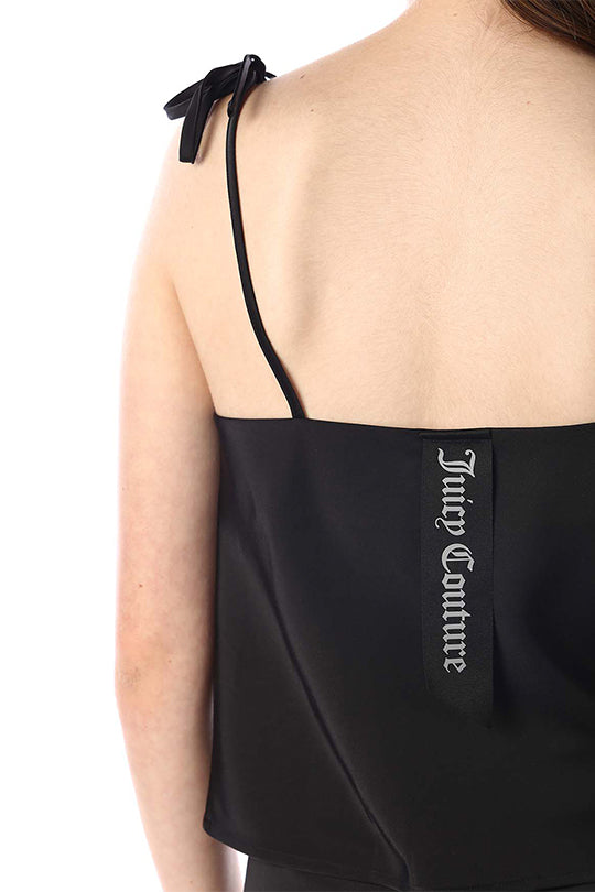 גופיית סאטן Satin בצבע שחור