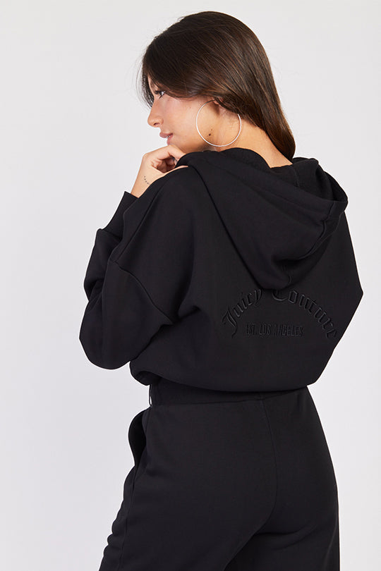 קפוצ'ון קרופ פוטר LA בצבע שחור