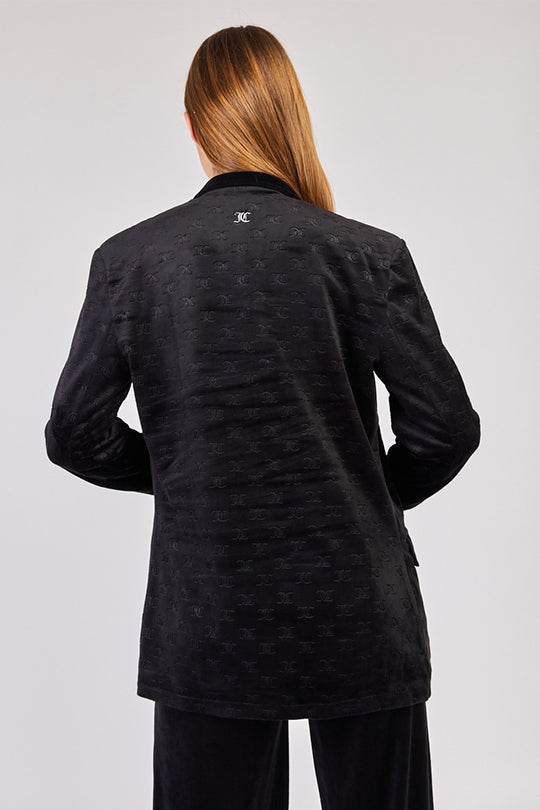 ג'קט מחוייט Velvet בצבע שחור
