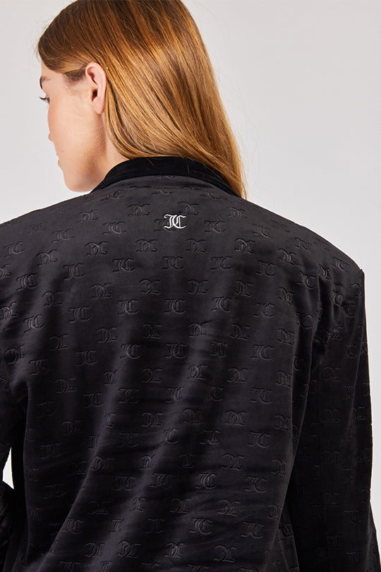 ג'קט מחוייט Velvet בצבע שחור