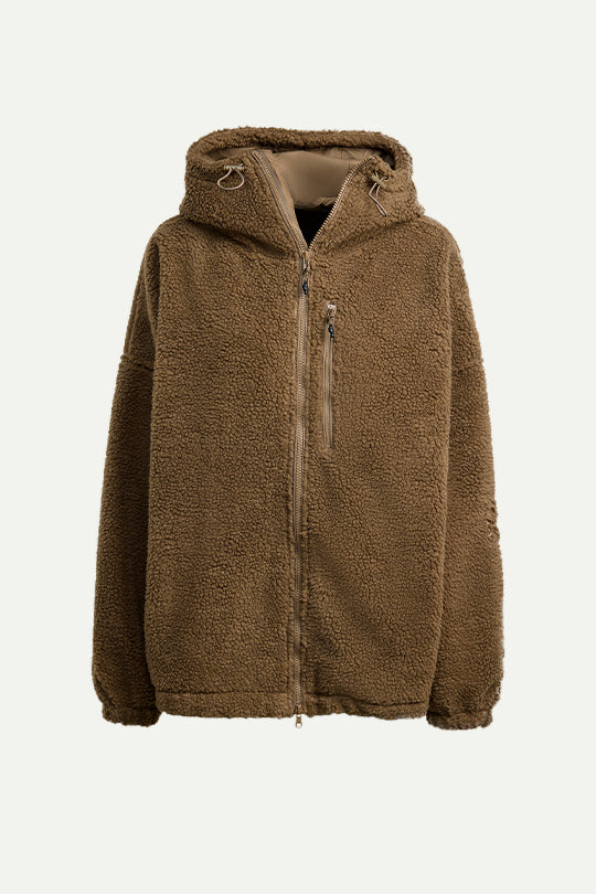 מעיל פליז בצבע חום