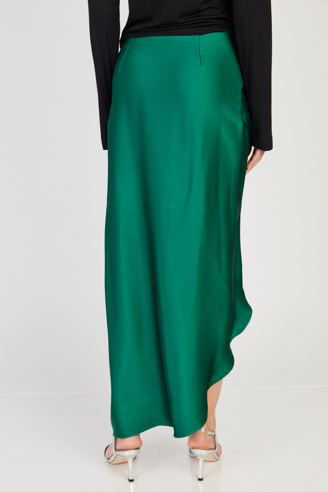 חצאית Shlomo בצבע ירוק בקבוק