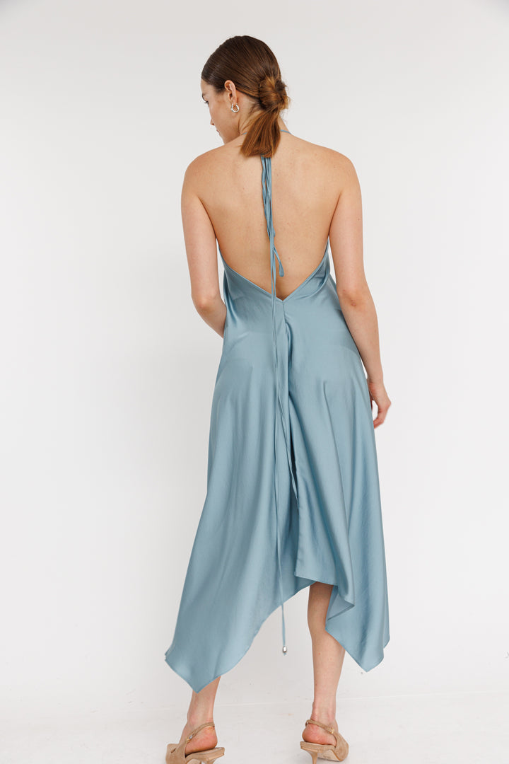 שמלת מידי Daisy בצבע תכלת