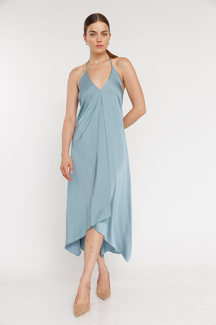 שמלת מידי Daisy בצבע תכלת