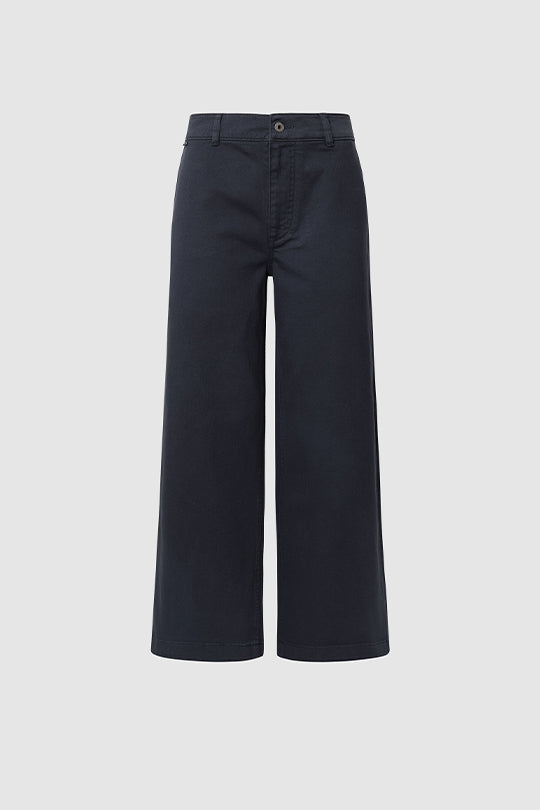 מכנסי ג'ינס רחבים TANIA בגזרה גבוהה