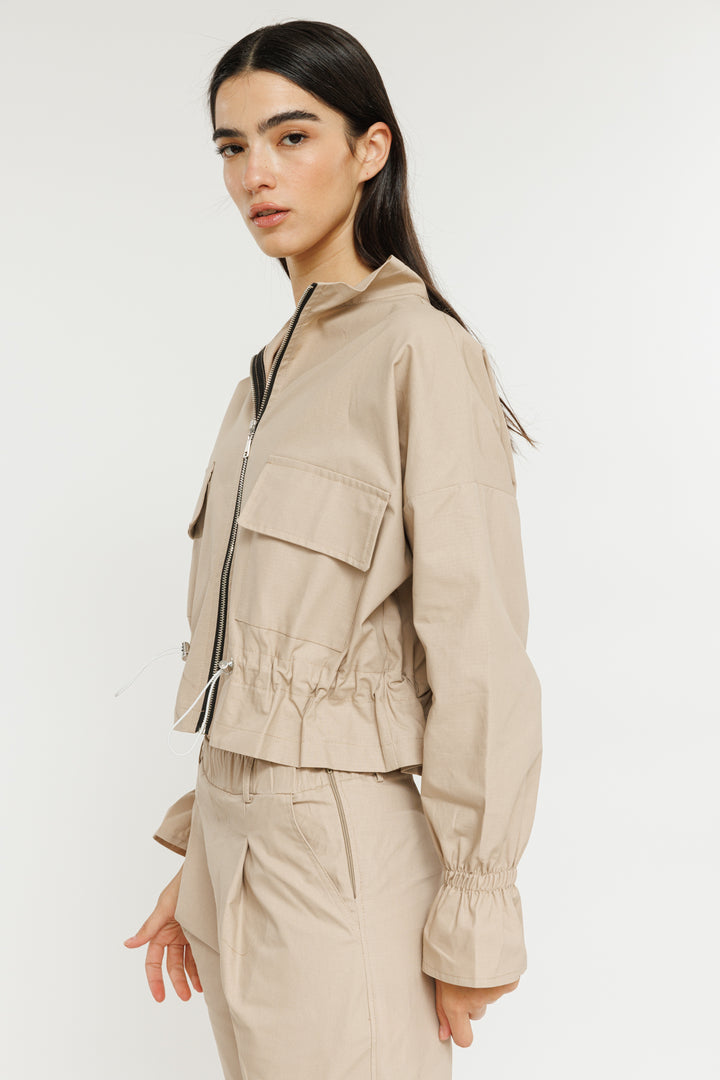 ג'קט ספארי Ray בצבע בז'