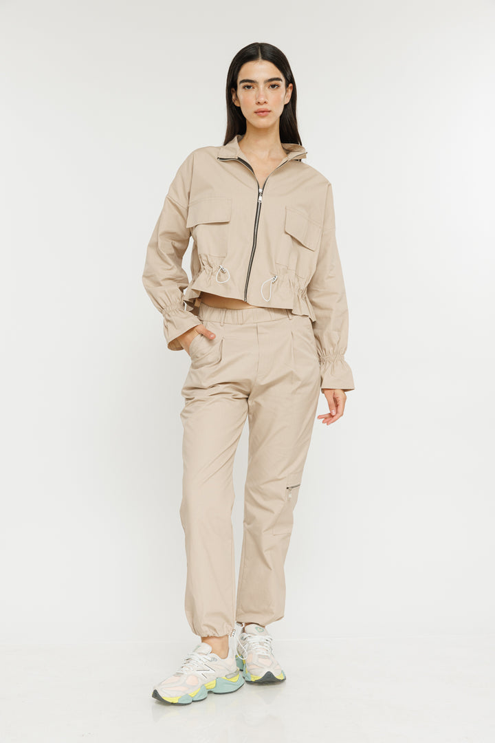 ג'קט ספארי Ray בצבע בז'