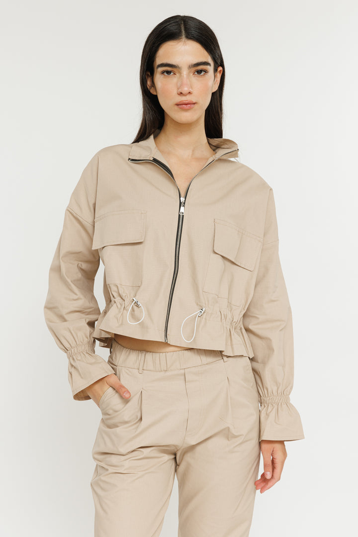 ג'קט ספארי Ray בצבע בז'