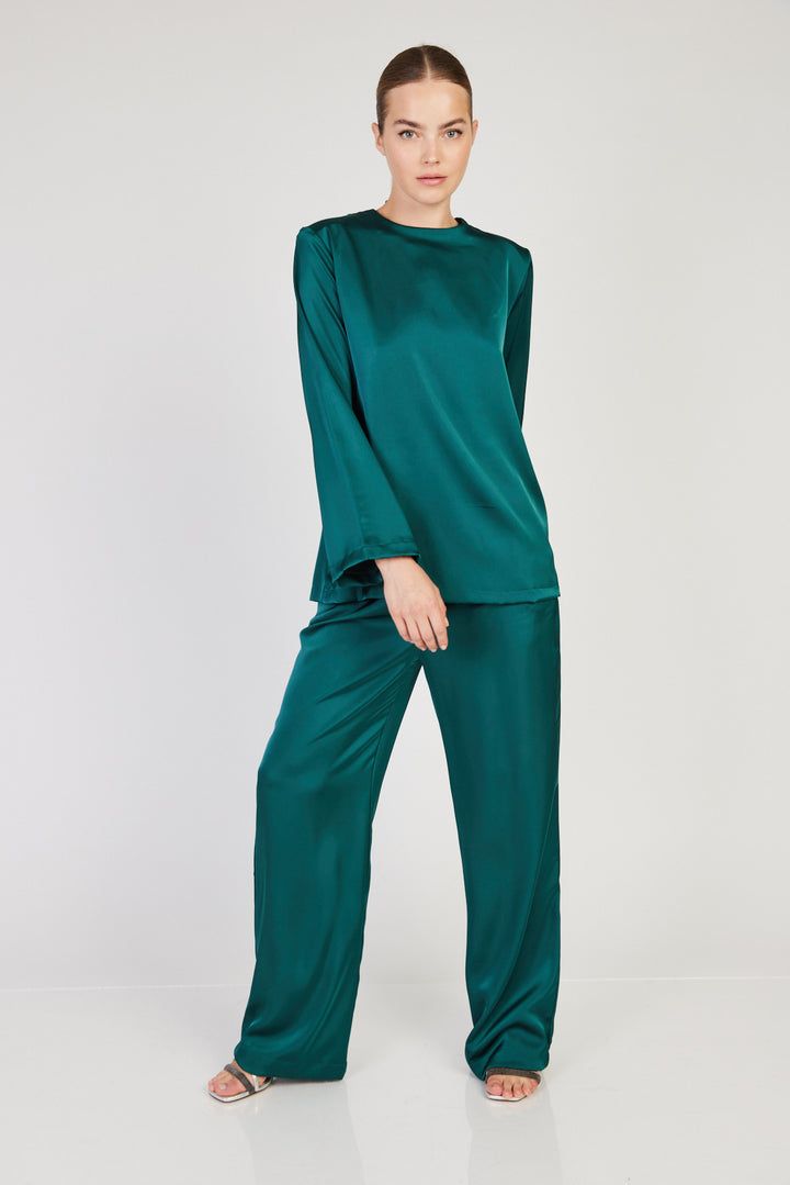 חולצת Himani בצבע ירוק כהה