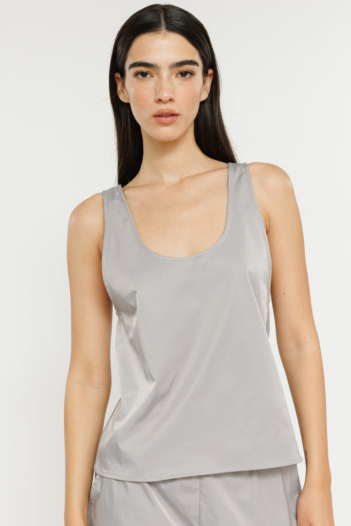 גופיית ניילון Kamil בצבע אפור