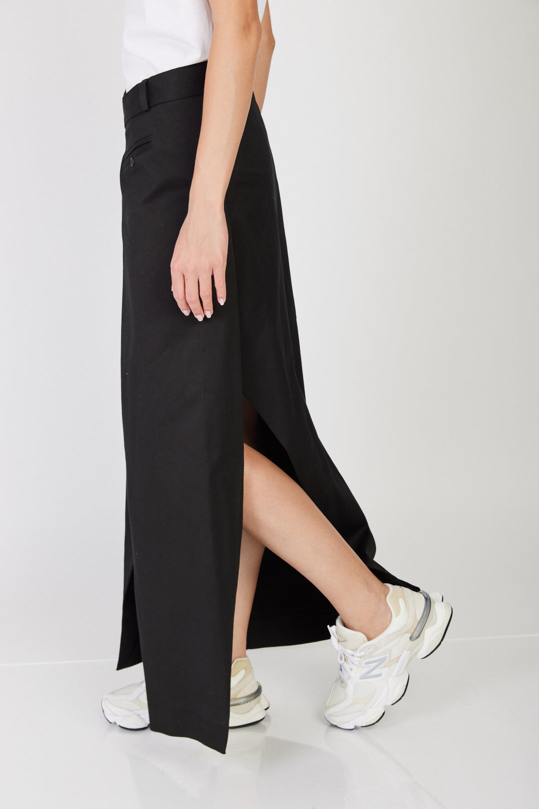 חצאית מקסי Lucila מחוייטת בצבע שחור