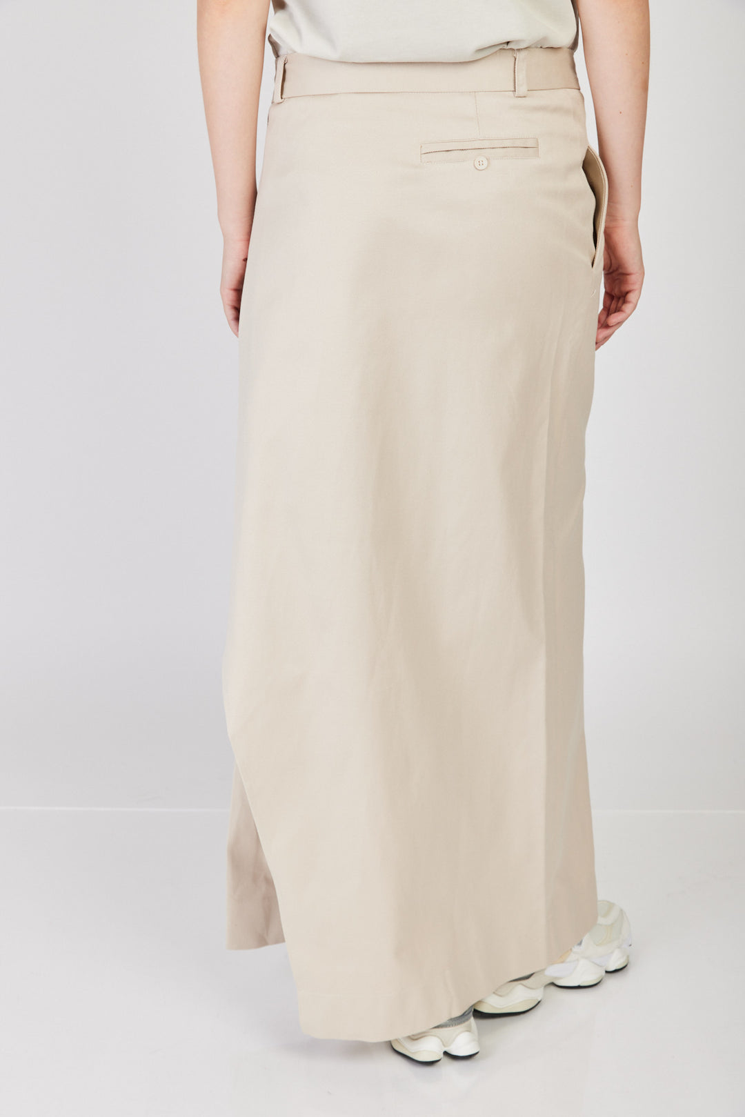 חצאית מקסי Lucila מחוייטת בצבע אבן