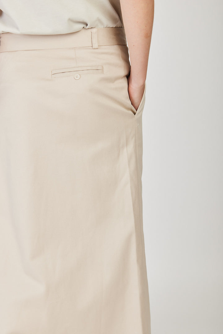 חצאית מקסי Lucila מחוייטת בצבע אבן