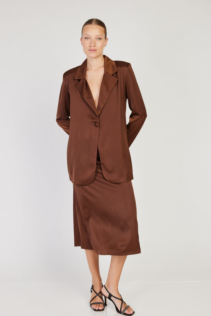 חצאית Alex בצבע קאמל