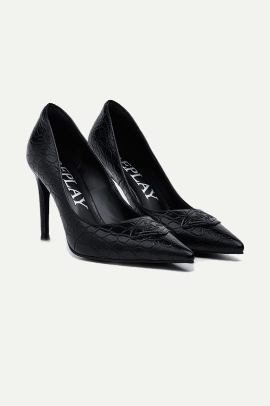 נעלי עקב MARTINE  בצבע שחור