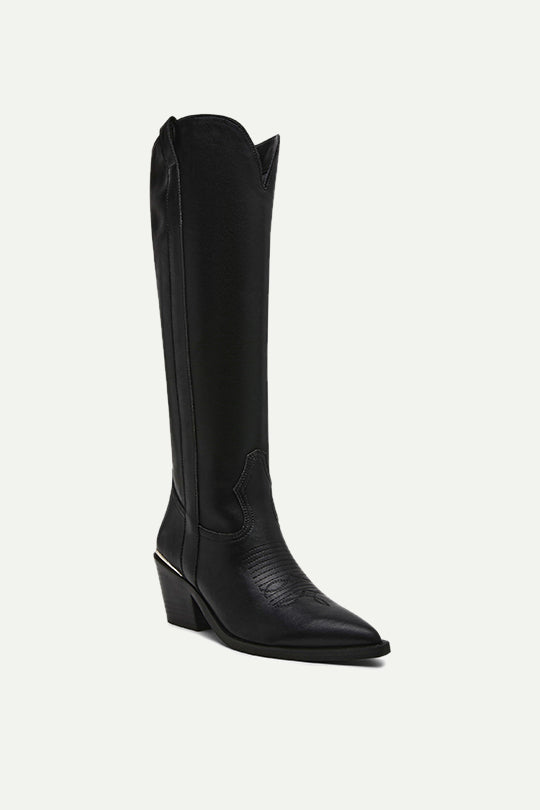 מגפיים דגם SPIRAL בצבע שחור