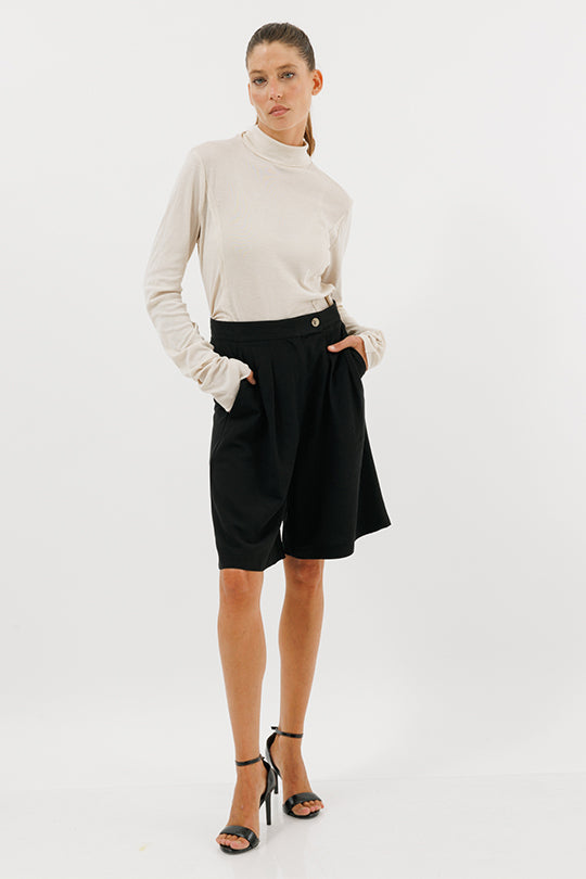 מכנסיים קצרים Vicolo בצבע שחור