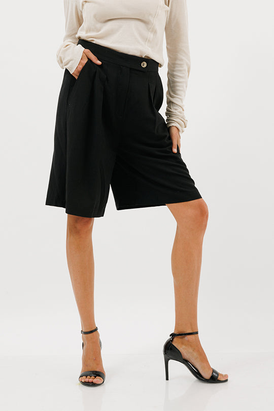 מכנסיים קצרים Vicolo בצבע שחור