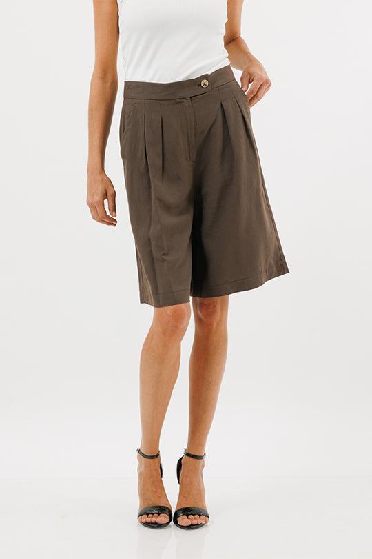 מכנסיים קצרים Vicolo בצבע חום