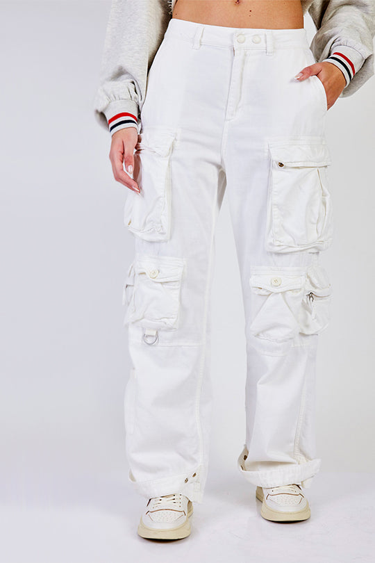מכנסי קרגו Wide Leg נשים