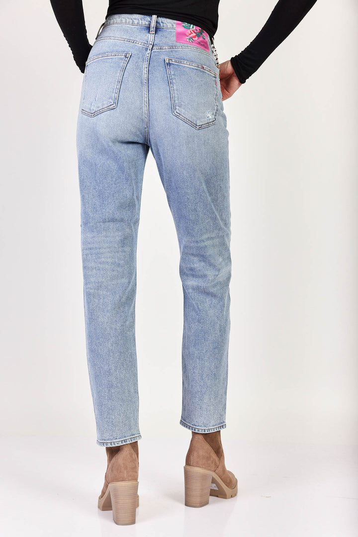 ג'ינס ארוך עם קרעים נשים