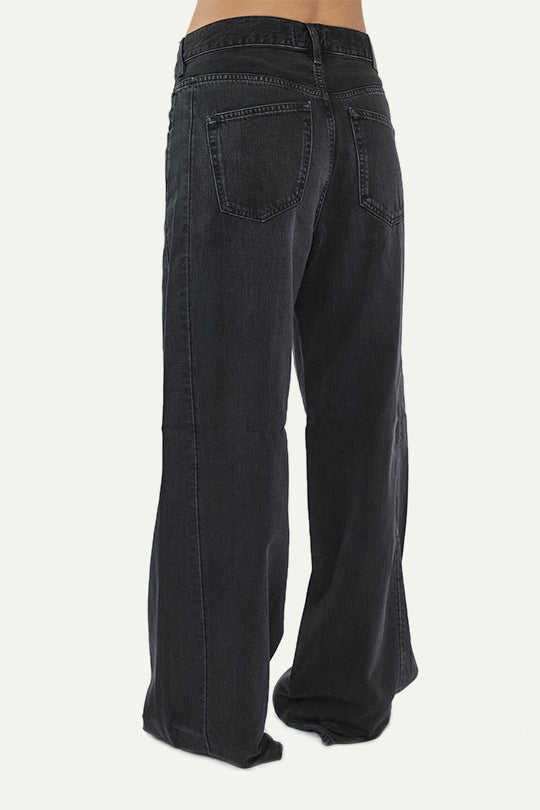 ג׳ינס NARJA בגזרה רחבה בצבע שחור