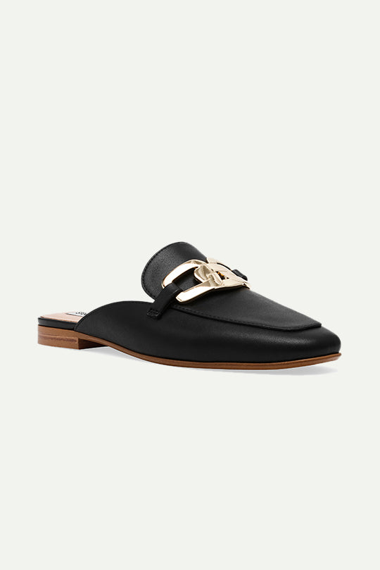 כפכף מוקסין ZIPLINE בצבע שחור