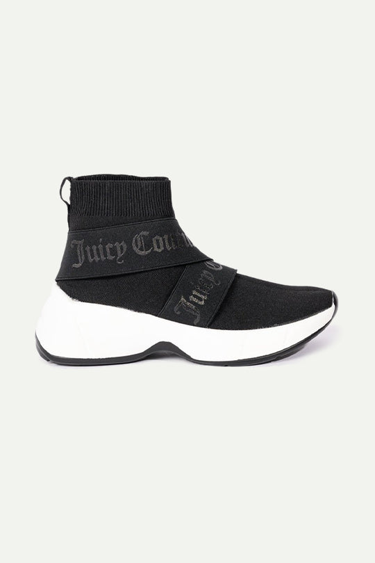 נעלי סניקרס גבוהות בצבע שחור